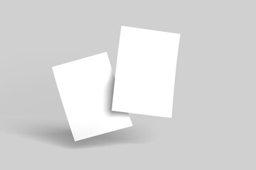 White blank sheets of a4 paper size, Template for design blank paper sheets
