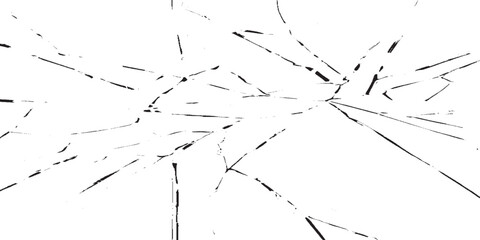 Texture soil dry crack background pattern. Black grunge effect on white background.
Broken transparent glass vector template for a design background