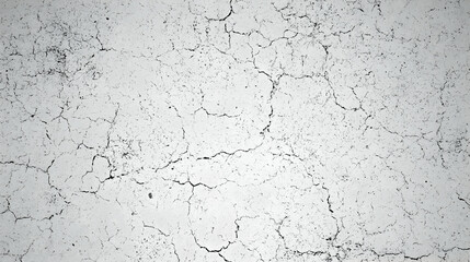 Obraz premium Cracked white surface displays intricate network of fine lines, creating a textured abstract background