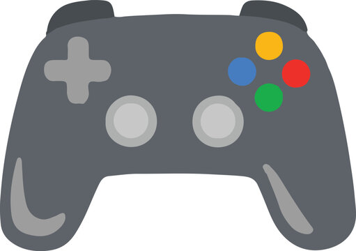 video game controller icon on white background.