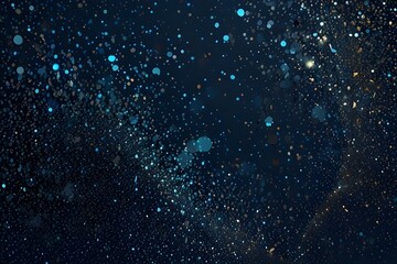 Obraz premium Glitter on blue background Generative AI