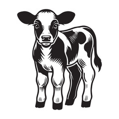 Fototapeta premium Unique Holstein Friesian Vector for Farming and Nature Designs 