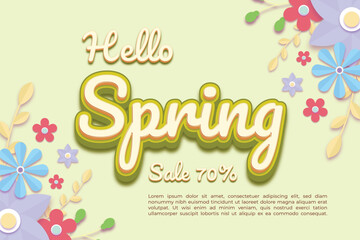 A poster for Spring Sale 70 Off