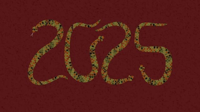 2025 The Year of the Wood Snake Textured 4k