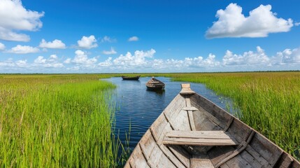 Obraz premium Serene River Landscape