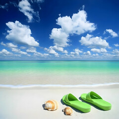 Summer Beach Vacation Illustration