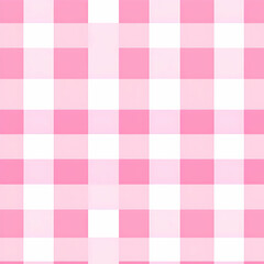 Pink and White Gingham Abstract Background
