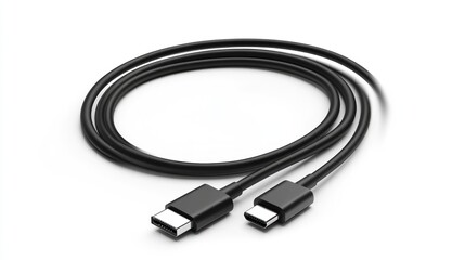 HDMI-USB-C Cable Studio Shot, White Background