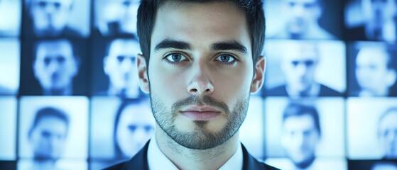 Businessman security verification tools provide an extra layer of protection for business transactions and communications.