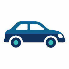 Car icon on white background.