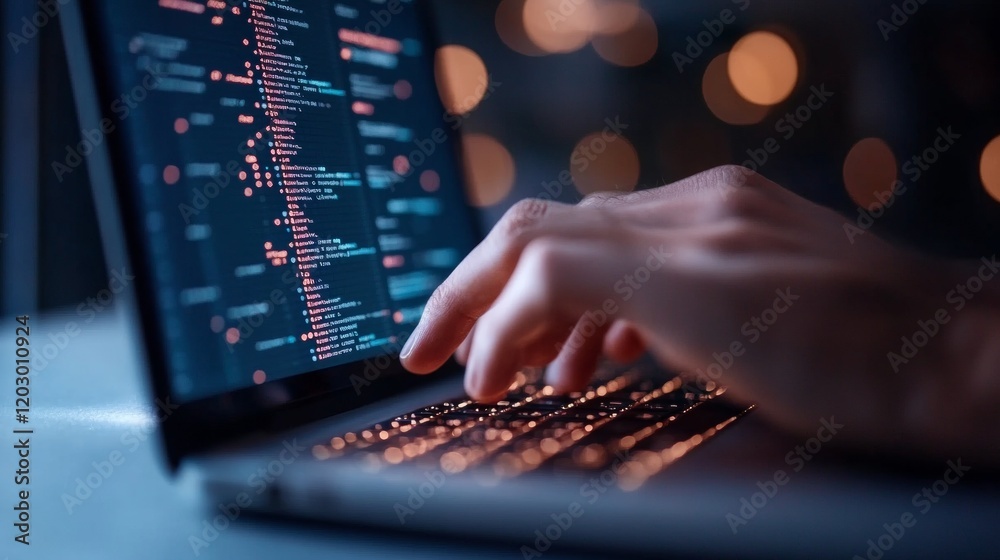 Poster Neon Digital Finance Interface Sleek Keyboard Typing with Futuristic Payment Dashboard - Cutting-Edge Fintech for Dynamic Office Productivity and Connectivity