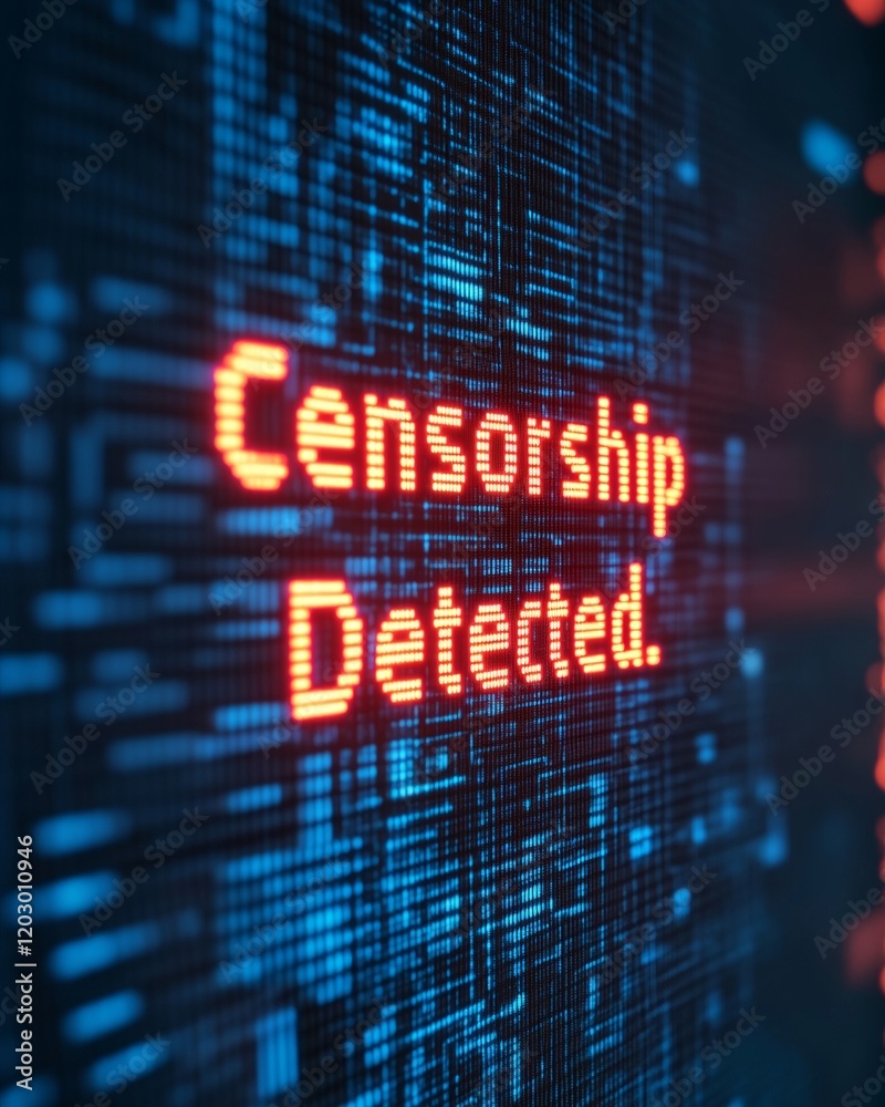 Leinwandbilder pixelated data minimalism close-up on digital screen error message for cybersecurity content and onl