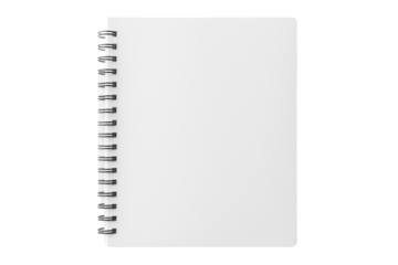 Blank Spiral Notebook, Isolated on Transparent Background