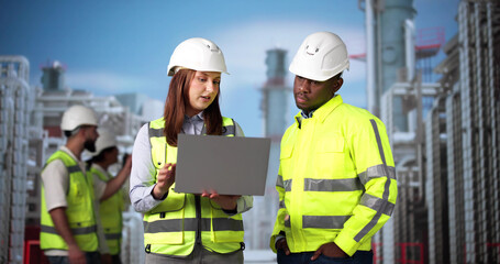 Engineer Team Doing Osha Safety Inspection