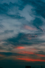 The sky is an unobstructed view upward from the surface of the Earth. It includes the atmosphere and outer space