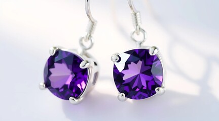 blue and silver earrings