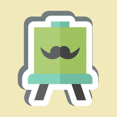 Sticker Circular. related to Hobbies symbol. design editable