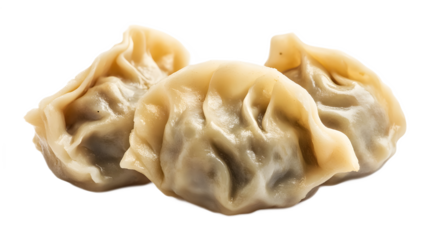 Dumplings on a transparent background. isolated background.