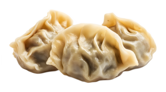 Dumplings on a transparent background. isolated background.