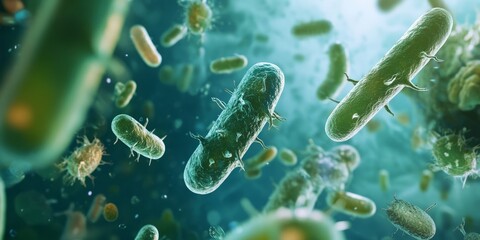 Obraz premium Waterborne diseases are conditions caused by pathogenic micro organisms that are transmitted by water. These diseases can be spread while bathing, washing, drinking water.