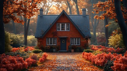 Modern Cabin Surrounded by Orange Trees