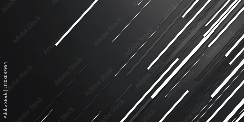 Leinwandbilder abstract white line background on black creates a striking contrast, emphasizing the beauty of minim