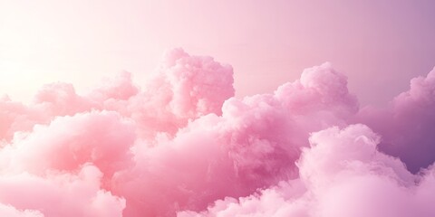Fototapeta premium A minimalistic abstract pink backdrop featuring pastel smoke clouds, perfect for presentations. It captures the essence of seasonal transitions, trade shows, and conferences.