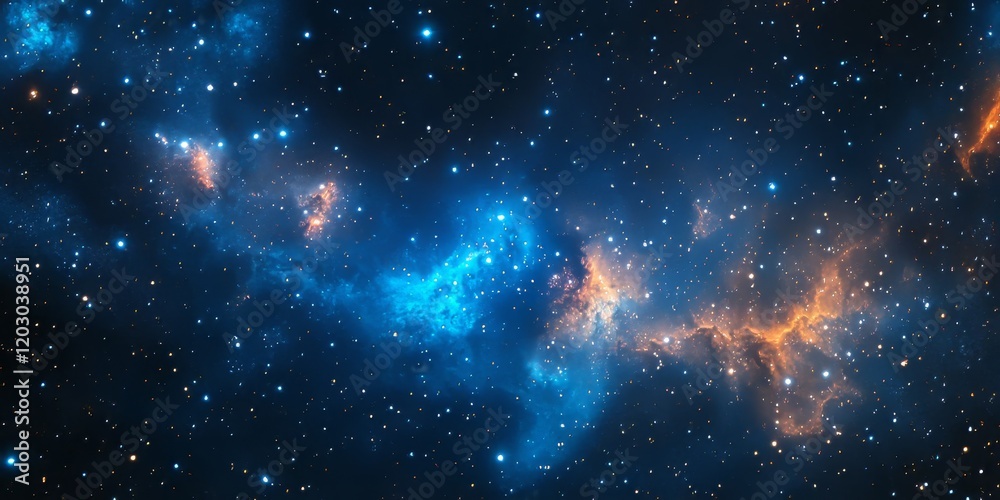 Aufkleber stunning background of space featuring countless stars, creating a mesmerizing scene that showcases 