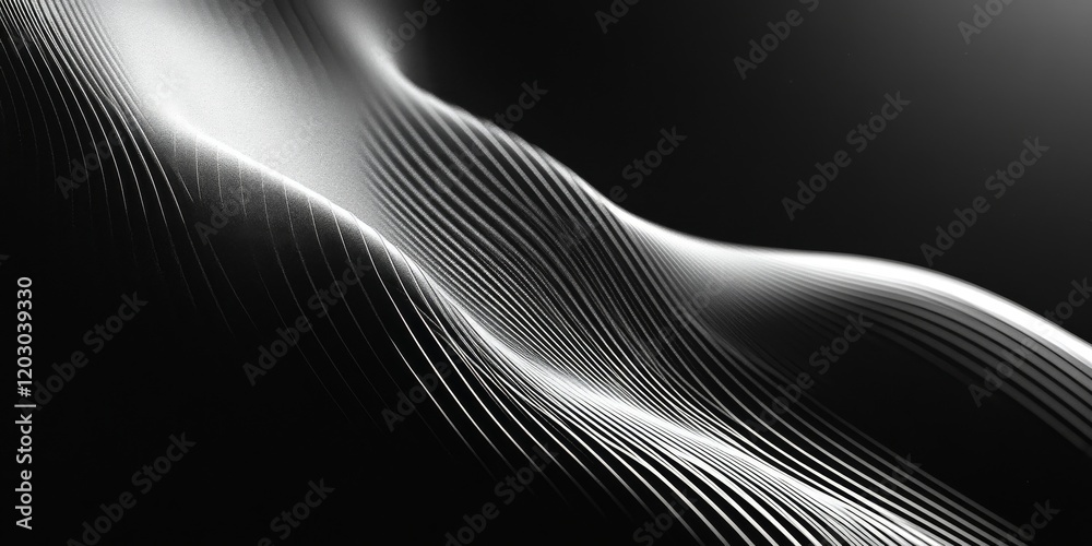 Leinwandbilder abstract white line background on black creates a striking contrast, emphasizing the beauty of minim