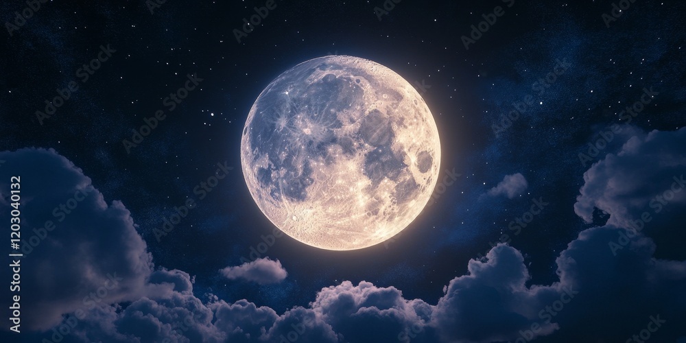 Aufkleber the full moon is a captivating and beautiful phenomenon that occurs regularly, enchanting viewers wi