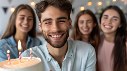 Obraz premium Surprise Celebration: A thoughtfully arranged event meant to surprise and delight someone, celebrating them without prior knowledge of the occasion. 