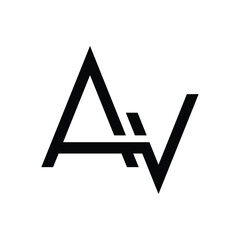 AV Initials Logo Design for Corporate Branding