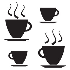 Coffee Silhouette, Coffee Vector Silhouette, Coffee cartoon Silhouette, Coffee illustration, Coffee icon Silhouette, Coffee Silhouette illustration