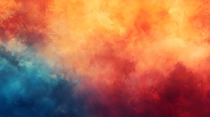 Abstract fiery and icy textured artwork