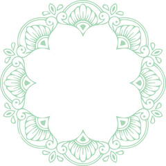 Beautiful flower art and mandala vector design