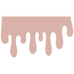 Melted drip paint vector