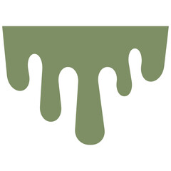 Melted drip paint vector