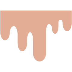 Melted drip paint vector