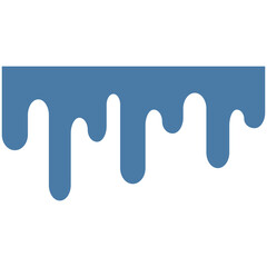 Melted drip paint vector