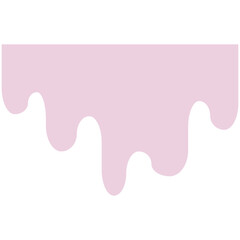 Melted drip paint vector