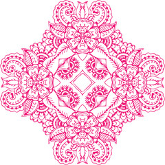 Beautiful Mandala Art and Vector Mandala Design Image.