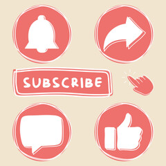 Social Media Button and Icon for Engagement