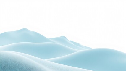 Serene Snow Dunes Abstract