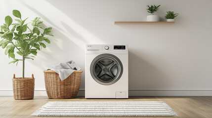 washing machine in the kitchen