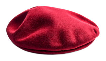 elegance beret isolated on white background 