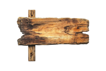 Rustic wooden sign blank for customization in outdoor settings or craft projects