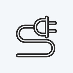 Icon Charge. suitable for education symbol. line style. simple design editable