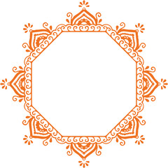 Beautiful flower art and mandala vector design