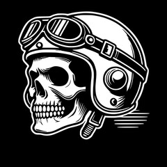 Vector design skull sticker