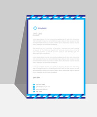 Letterhead design template for business. Print for ready  free download.